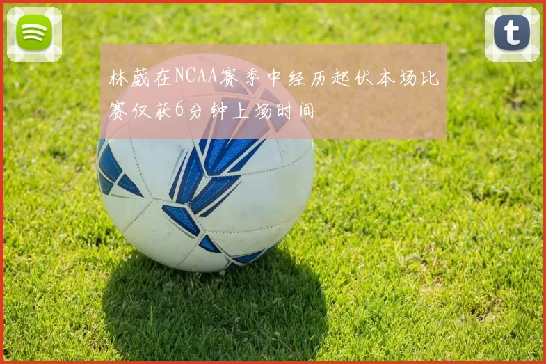 林葳在NCAA赛季中经历起伏本场比赛仅获6分钟上场时间